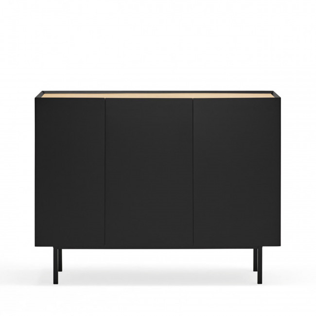 Arista - Buffet en bois 3 portes 3 tiroirs L110cm