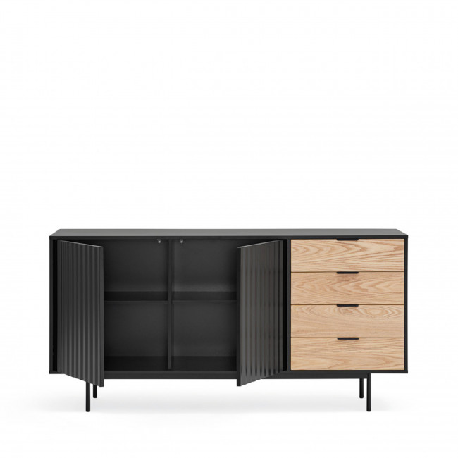 Sierra - Buffet en bois 2 portes 4 tiroirs L159,2cm