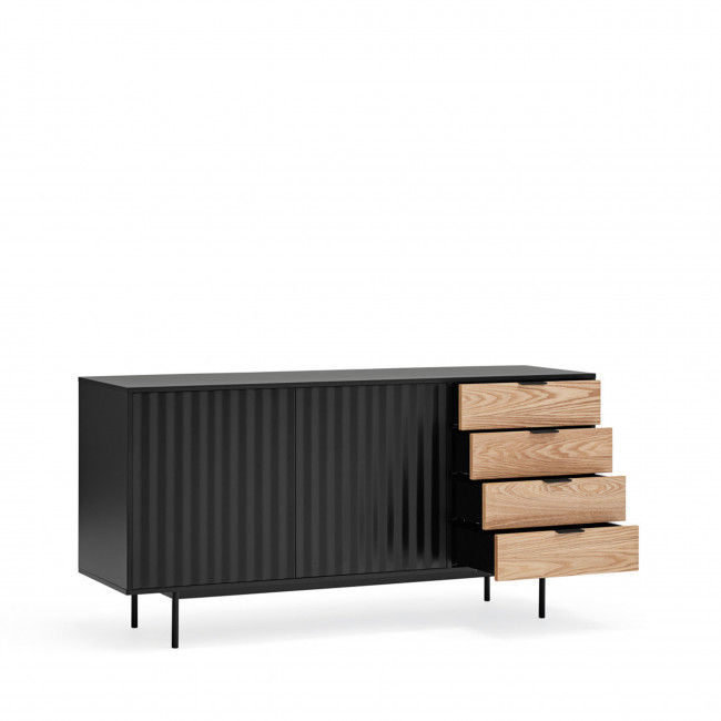 Sierra - Buffet en bois 2 portes 4 tiroirs L159,2cm