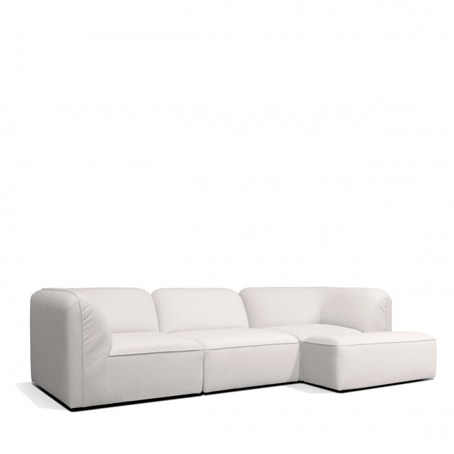 Noor - Chauffeuse pour canapé modulable en tissu bouclette