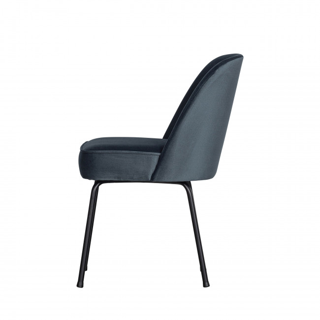 Lot de 2 chaises design en velours Vogue