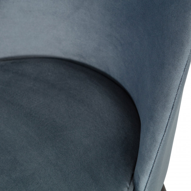 Lot de 2 chaises design en velours Vogue