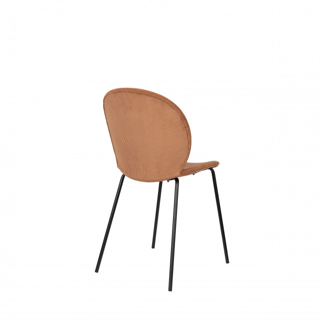 Bonnet - Lot de 2 chaises en velours côtelé et métal
