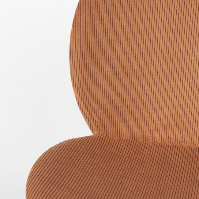 Bonnet - Lot de 2 chaises en velours côtelé et métal