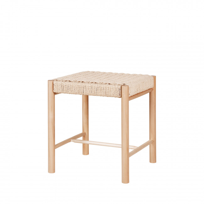 Abano - Tabouret en bois et corde H46,5cm