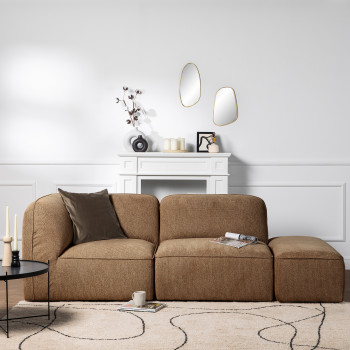 Noor - Pouf pour canapé modulable en tissu